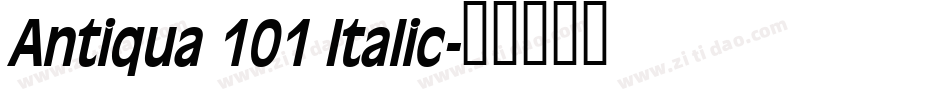 Antiqua 101 Italic字体转换